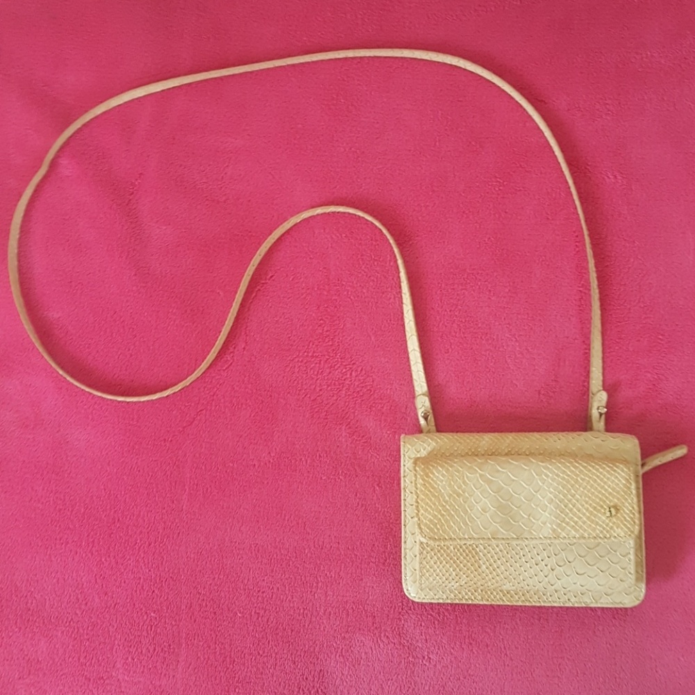 Golden crossbody purse